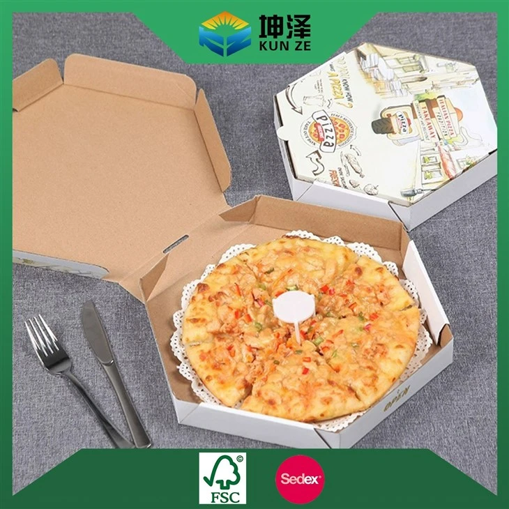 Hexagon Pizza Box