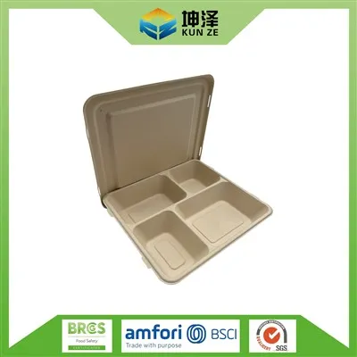 4 Kompartemen Wadah Makanan Sekali Pakai