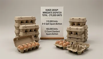 Stok 270.000 Unit: Pengiriman Segera Tersedia Untuk Pengemasan Telur Ramah Li...